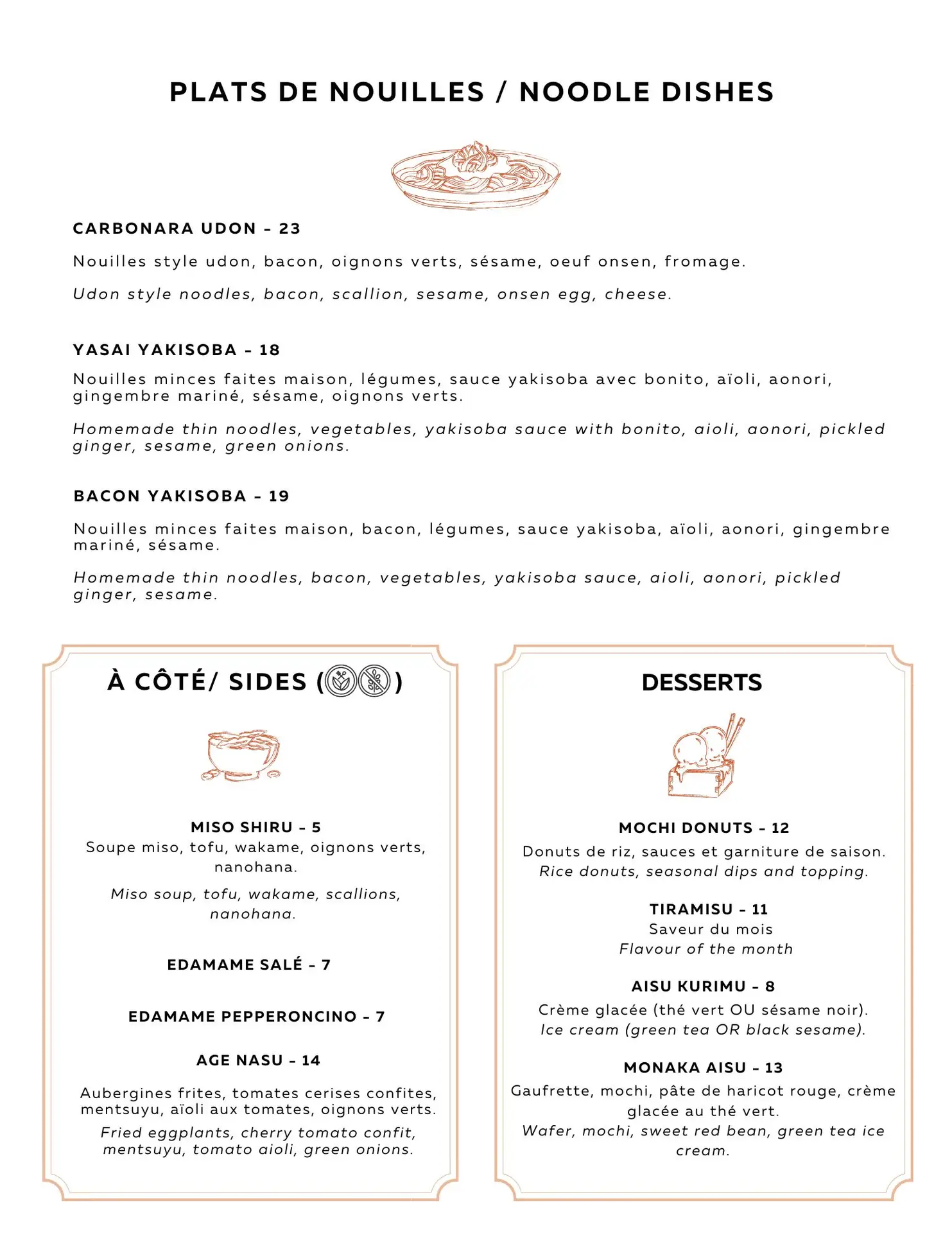 Ichigo food menu 1 6